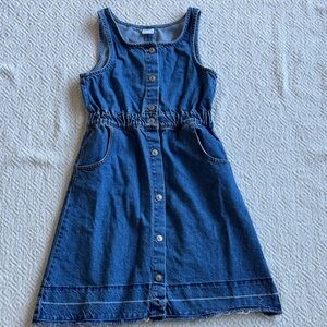 Zara Kids Blue Denim Dress Sz 11-12